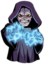 Emperor Palpatine representing a virus